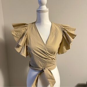Joe’s NWT The Ruby Wrap Blouse Size Small